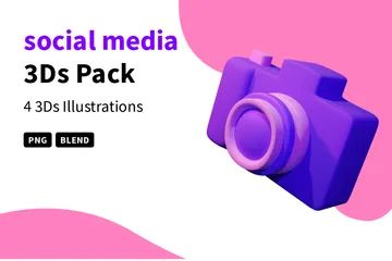 Social Media 3D Icon Pack