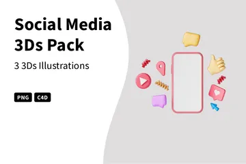 Social Media 3D Illustration Pack