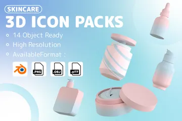 Soins de la peau Pack 3D Icon