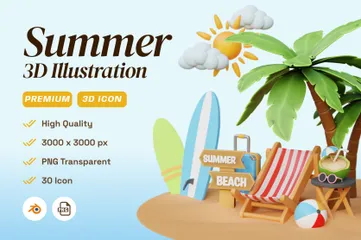 Sommer 3D Icon Pack