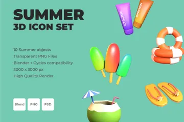 Sommer 3D Icon Pack