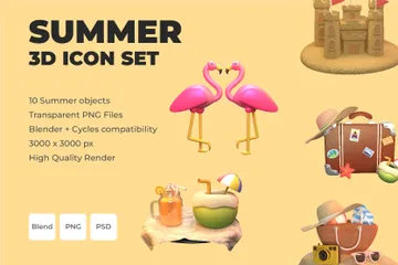 Sommer 3D Icon Pack