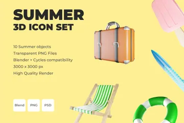 Sommer 3D Icon Pack