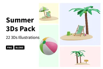 Sommer 3D Icon Pack