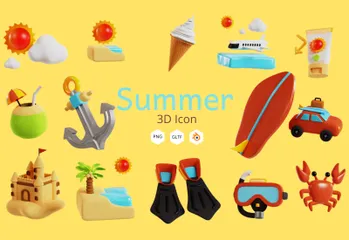 Sommer 3D Icon Pack