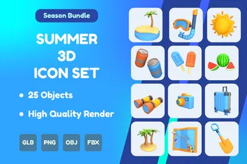 Sommer 3D Icon Pack