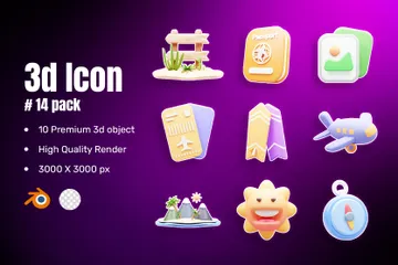 Sommer 3D Icon Pack