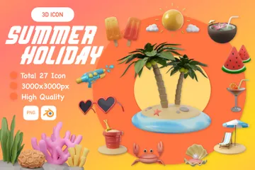 Sommer 3D Icon Pack