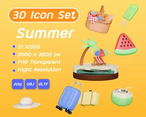 Sommer 3D Icon Pack