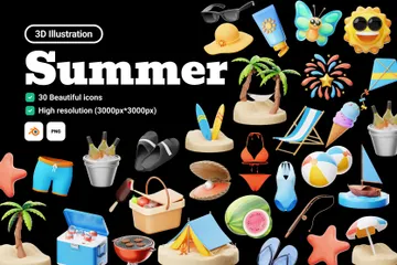 Sommer 3D Icon Pack