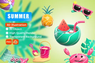 Sommer 3D Icon Pack