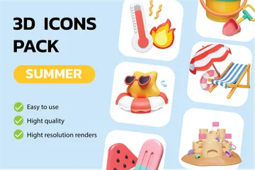 Sommer Vol.1 3D Icon Pack