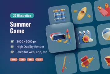Sommerspiel 3D Icon Pack
