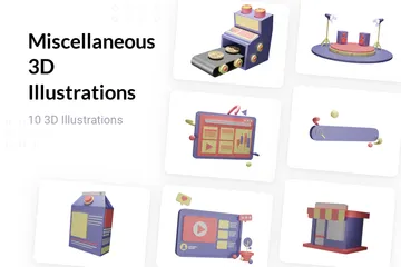 Verschiedenes 3D Illustration Pack