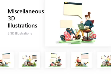 Verschiedenes 3D Illustration Pack