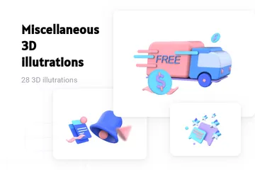 Verschiedenes 3D Illustration Pack