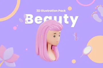 Spa de beleza Pacote de Illustration 3D