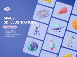 空間 3D Illustrationパック
