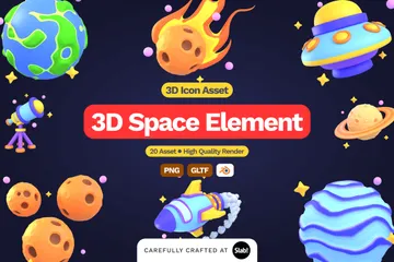 Space 3D Icon Pack