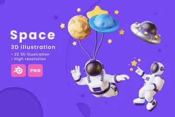 Space 3D Illustration Pack