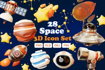 Space 3D Icon Pack