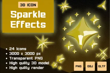 Sparkle Effects 3D Icon Pack
