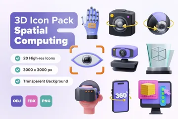 Spatial Computing 3D Icon Pack