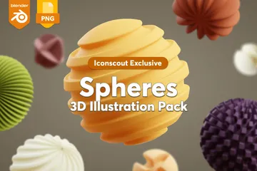 Spheres 3D Icon Pack