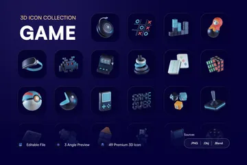 Spiel 3D Icon Pack