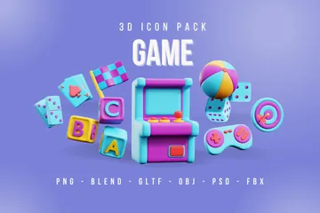 Spiel 3D Icon Pack