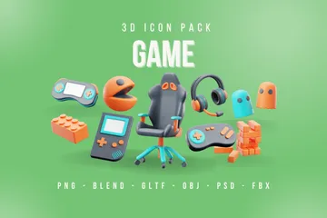 Spiel 3D Icon Pack