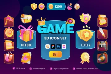 Spiel 3D Icon Pack