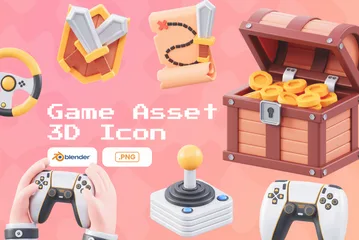 Spiel-Asset 3D Icon Pack