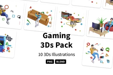 Spiele 3D Illustration Pack