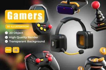 Spieler 3D Icon Pack