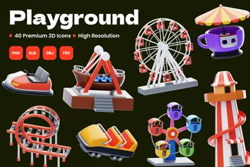 Spielplatz 3D Icon Pack