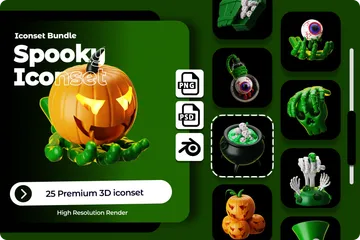 Spooky 3D Icon Pack