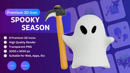 Spooky Season 3D Icon Pack