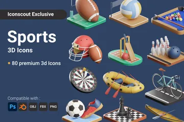 Sports 3D Illustration Bundle