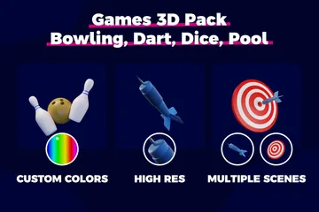 Des sports Pack 3D Illustration