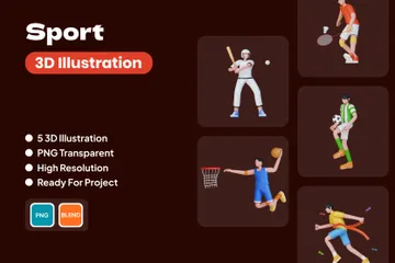 Sport Pack 3D Illustration