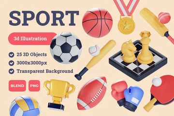 スポーツ 3D Iconパック