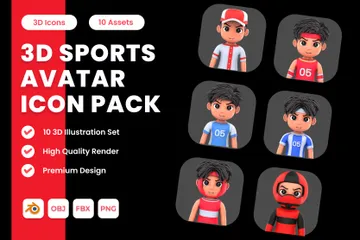 Sport-Avatar 3D Icon Pack