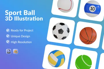 Sport Ball 3D Icon Pack