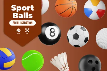 Sport Balls 3D Icon Pack