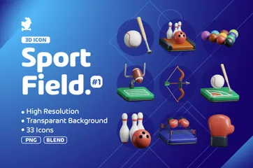 Sport Field Series 1 3D Icon Pack