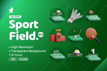 Sport Field Series 2 3D Icon Pack