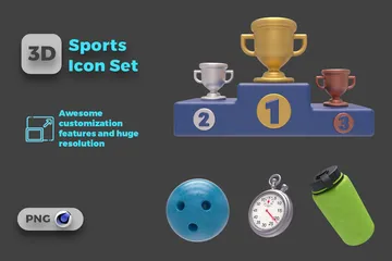 Des sports Pack 3D Illustration