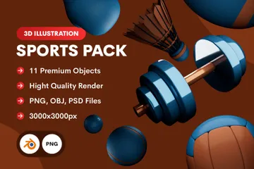 Free Sports 3D Icon Pack