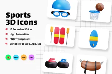 Sports 3D Icon Pack